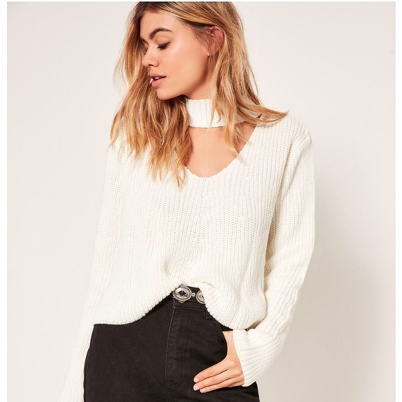 Missguided Sweaters - Missguided cropped choker sweater